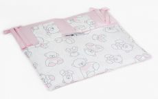 Постільний комплект 8 ел Twins Dolce Ведмедики 4061-D-006, pink, 120 × 60 см, 100% бавовна